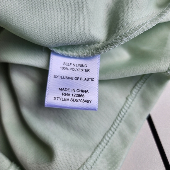 Lilt Green Pink Yellow Smocked Top Semi Sheer Cap Sleeve Sundress Sz 10 - Picture 10 of 12